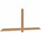 Ekena Millwork Eugene Smooth Timber Gable Bracket, Western Red Cedar, 84"W x 31"H x 1 1/2"D x 3 1/2"F, 9/12 Pitch GBW084X31X0204EUG00SWR - alternate 4